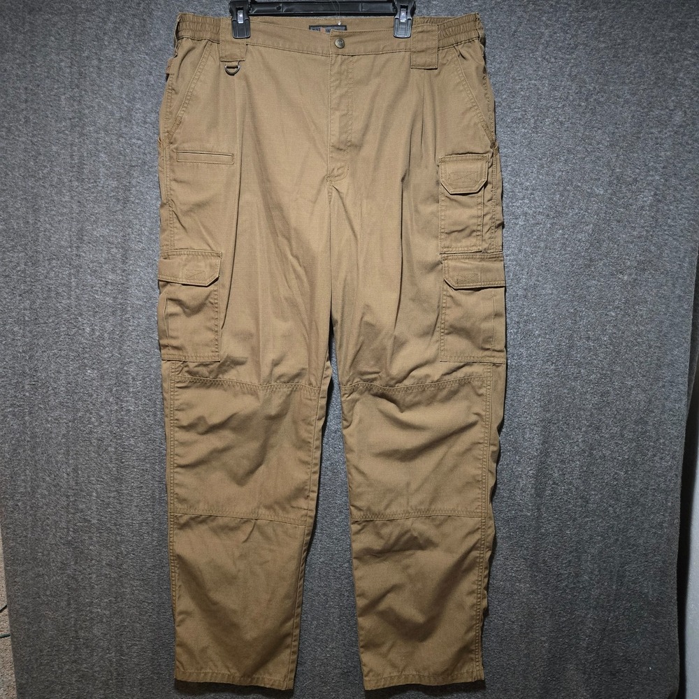 5.11 Tactical Mens Cargo Pants 40x36 Coyote Brown Tan Ripstop Work Trousers